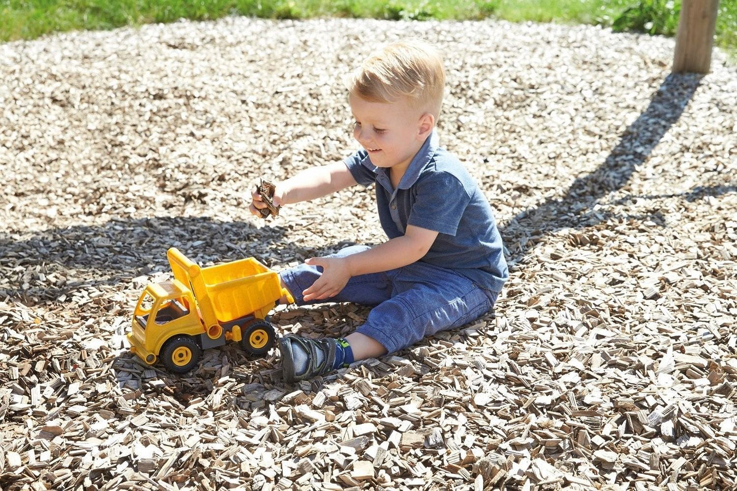 LENA® EcoActives tipper, approx. 27 cm, truck, sand toy
