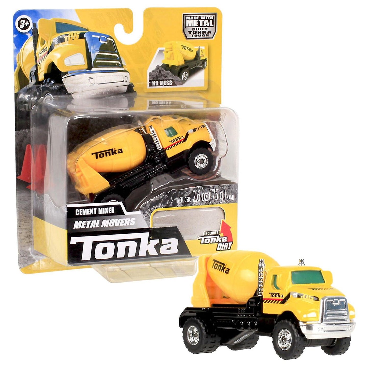 Hasbro Tonka Metal Mover Single Pack Cement Mixer with sand