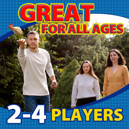 Flickin' Chicken Outdoor Yard & Lawn Game – Family Toss Game, Ages 6+