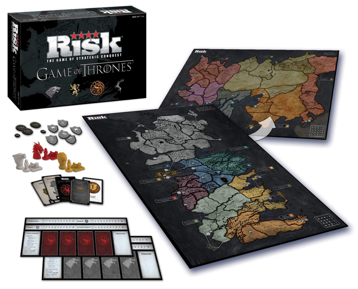 Risk Themed Game of Thrones Strategy Board Game |for Game of Thrones Fans | Official Merchandise | Based on The TV Show on HBO