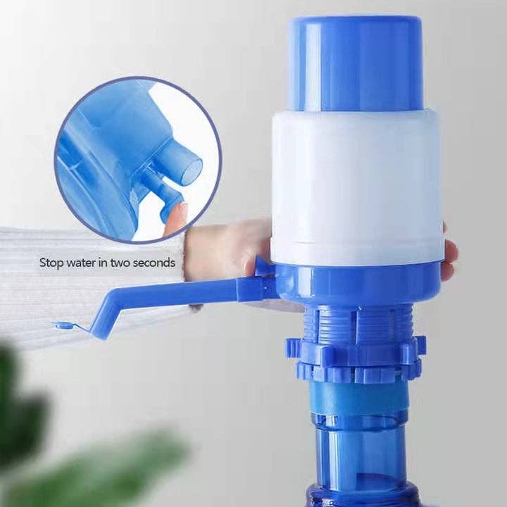 Title: Hand Press Water Bottle Dispenser Pump for 19L/20L (5 Gallon) Bottles – Portable Manual Plastic Water Pump