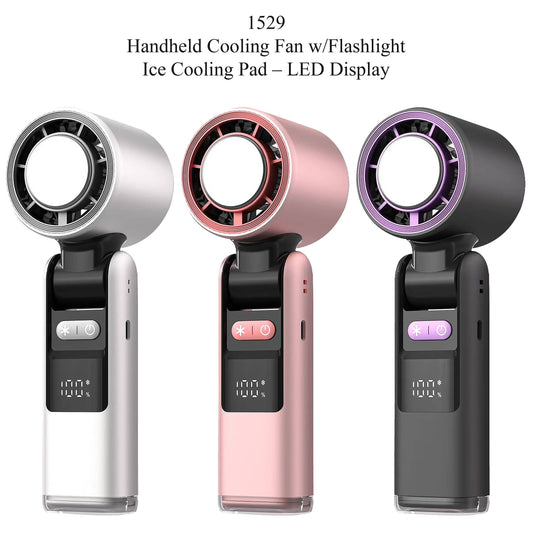 Handheld Cooling Fan & Flashlight