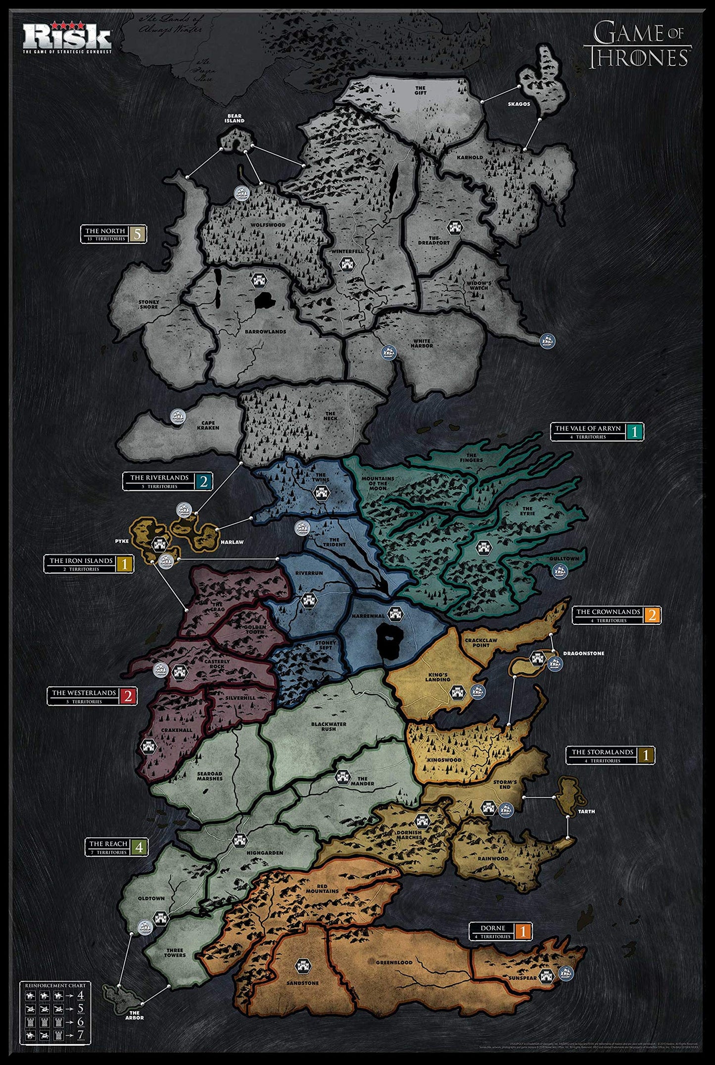 Risk Themed Game of Thrones Strategy Board Game |for Game of Thrones Fans | Official Merchandise | Based on The TV Show on HBO
