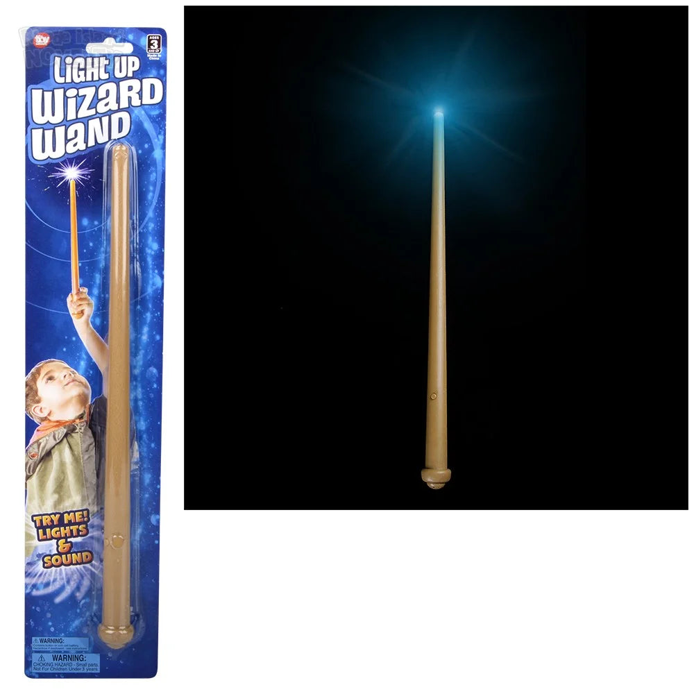 14" Light-Up Wizard Wand with Sound – Magic Pretend Play Toy for Kids