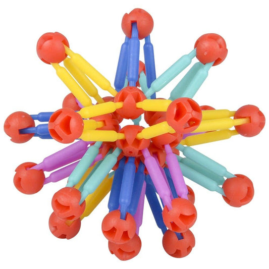 3-Inch Mini Collapsible Balls – Set of 3 Colorful Expanding Fidget Toys