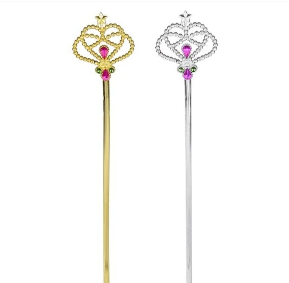 Costume Fairy Princess Queen Magic Wand Scepter 2 Pack