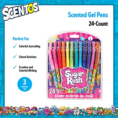Scentos Scented Gel Pens in Sugar Rush Candy Scents - Cool Writing & Journaling Gift Idea