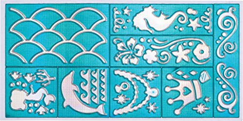 Mermaid Tattoo Gel Pens with Stencils Bundle - 2 Pack