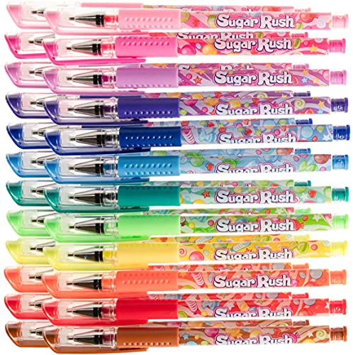 Scentos Scented Gel Pens in Sugar Rush Candy Scents - Cool Writing & Journaling Gift Idea