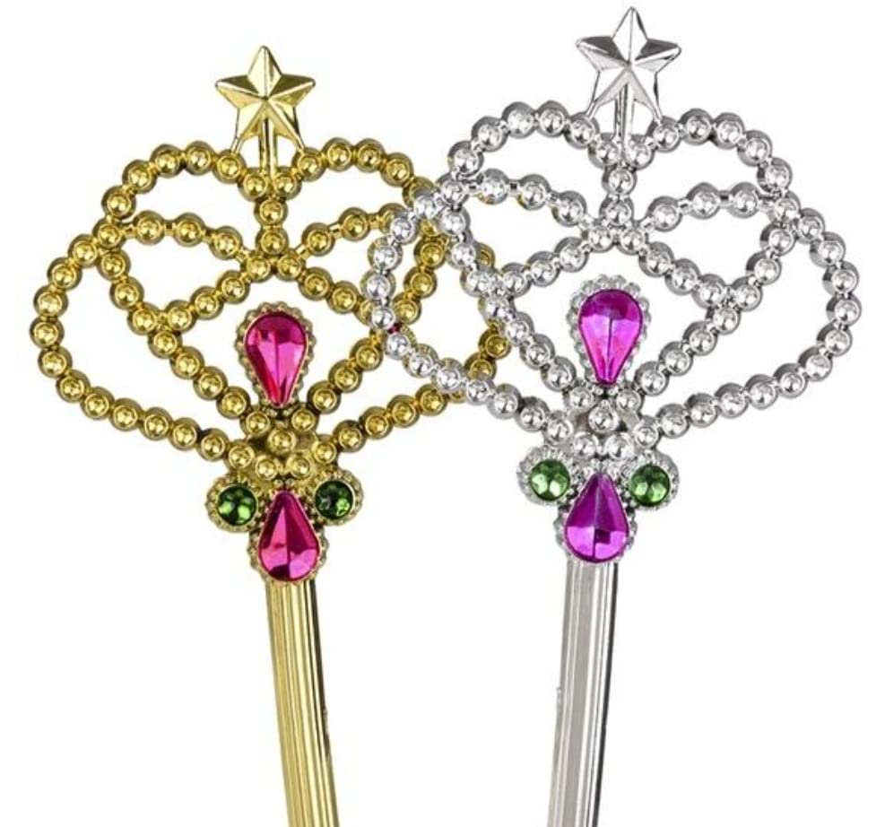 Costume Fairy Princess Queen Magic Wand Scepter 2 Pack