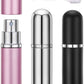 Luxury Travel Perfume Atomizer Refillable Mini Spray Bottle, Portable Leakproof Fine Mist Sprayer, 5mL