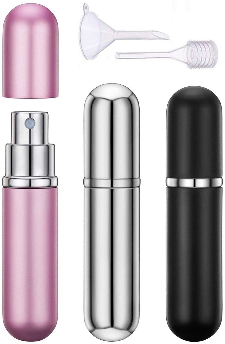 Luxury Travel Perfume Atomizer Refillable Mini Spray Bottle, Portable Leakproof Fine Mist Sprayer, 5mL