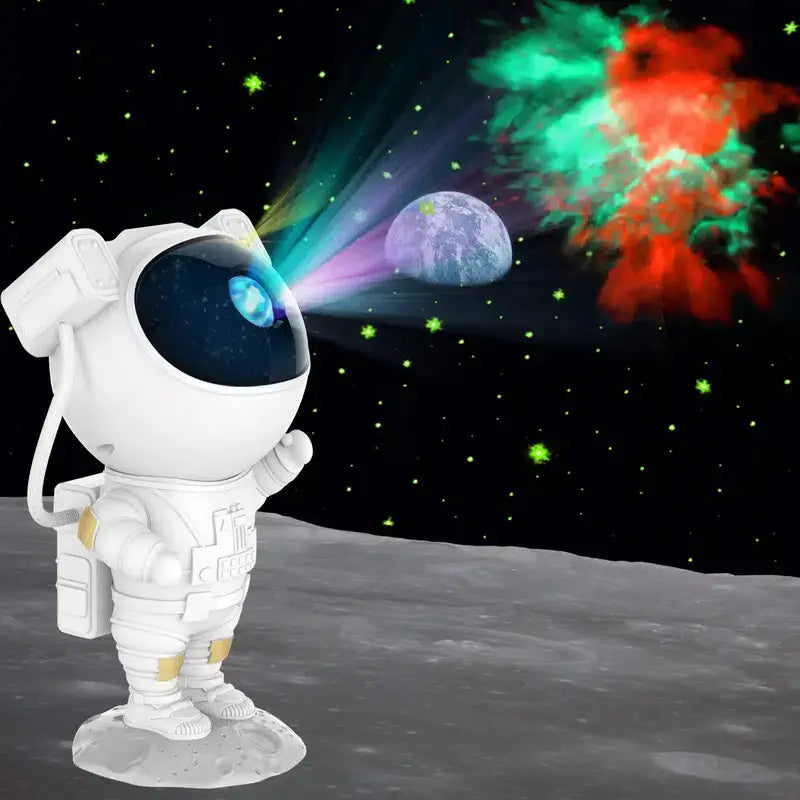 Astronaut Galaxy Projector Night Light – LED Starry Sky Nebula Lamp with Remote Control