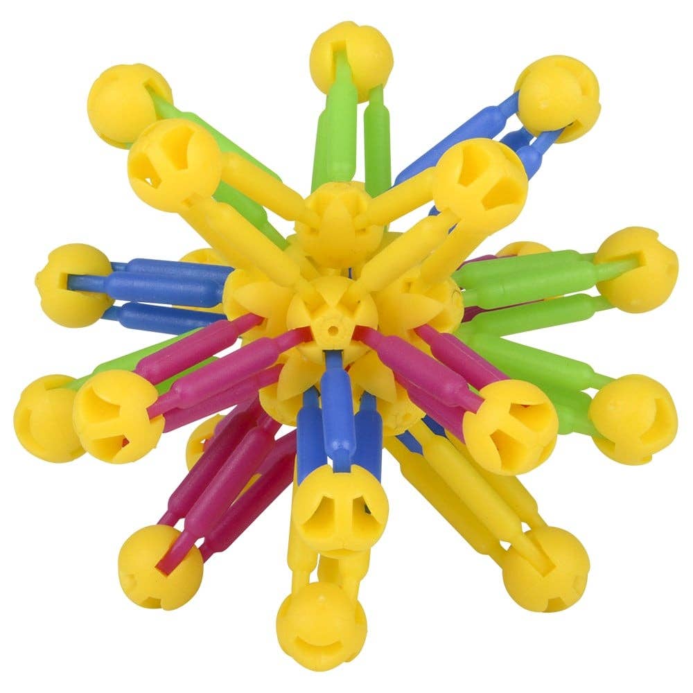 3-Inch Mini Collapsible Balls – Set of 3 Colorful Expanding Fidget Toys