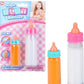 Magic Baby Bottles Set of 2 – Disappearing Milk & Juice Pretend Play Doll Feeding Bottles, Interactive Baby Doll Accessories for Kids Ages 3+