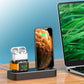 3-in-1 Charging Dock Station for Phone, Smartwatch & Earbuds – Multi Device Desktop Organizer Stand