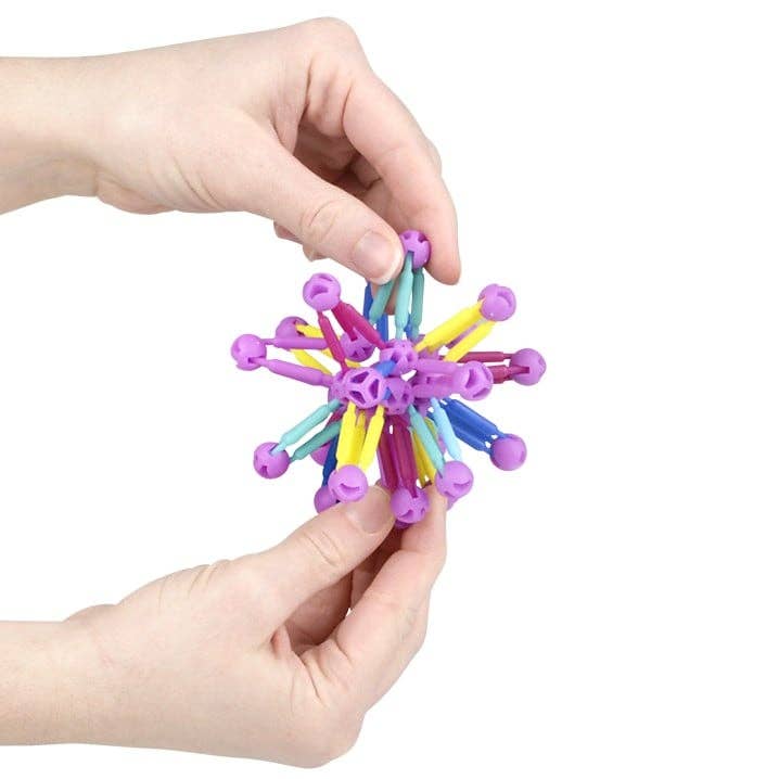 3-Inch Mini Collapsible Balls – Set of 3 Colorful Expanding Fidget Toys