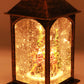 Vintage Christmas Musical LED Glitter Lantern – Santa Claus Snow Globe, 9.25"