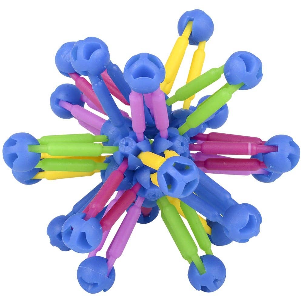 3-Inch Mini Collapsible Balls – Set of 3 Colorful Expanding Fidget Toys