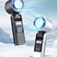 Handheld Ice Cooling Fan & Flashlight