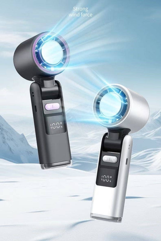 Handheld Cooling Fan & Flashlight