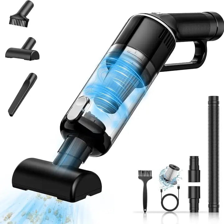 Portable Cordless Hand Vacuum Cleaner for Car, Home & Office with Large Capacity