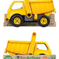 Dump Truck Toy for boys with Easy Grab Handle and Flip Open Cab, Made of Sprigwood Like Wood Plastic Resin Mix, Eco-sustainable Material