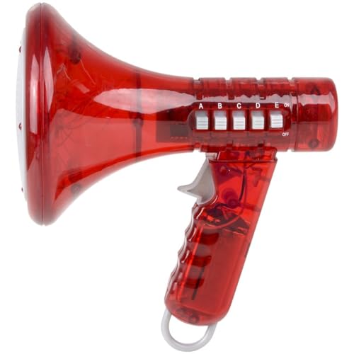 Rhode Island Novelty Multi Voice Changer – Cool Voice Changing Microphone with 10 Different Effects – Kids Megaphone Toy With LED Lights, Voice Disguiser Gag Gift For Kids And Adults