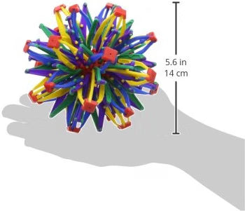 Hoberman Mini Sphere Rainbow – Expandable & Collapsible Fidget Toy, Ages 4+