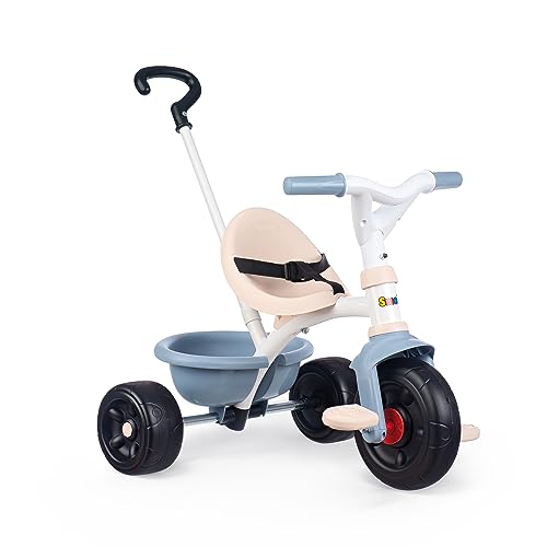 Smoby -  Be Fun Blue Tricycle - Children's Bike from 15 Months - Adjustable and Removable Parental Stick