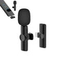 Wireless Lavalier Microphone Kit with Receiver, Clip-On Wireless Mic for iPhone, Android & Camera, Noise Reduction, Rechargeable for Vlogging, Podcasting, Interviews & Live Streaming
