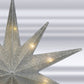 12" Lit Silver Glitter Star Tree Topper