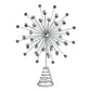 13" Silver Crystal Burst Tree Topper