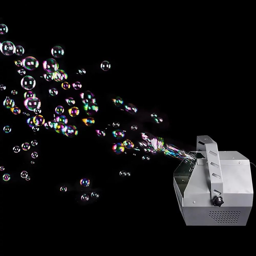 9" Metal Automatic Bubble Machine – 50W Electric Bubble Maker for Parties, Weddings & Events