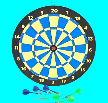 15" Wooden Dart Game(3DARTS)