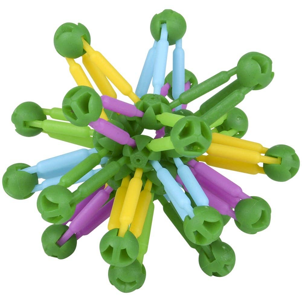3-Inch Mini Collapsible Balls – Set of 3 Colorful Expanding Fidget Toys
