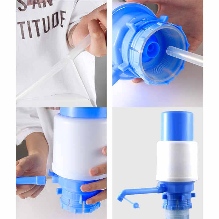 Title: Hand Press Water Bottle Dispenser Pump for 19L/20L (5 Gallon) Bottles – Portable Manual Plastic Water Pump