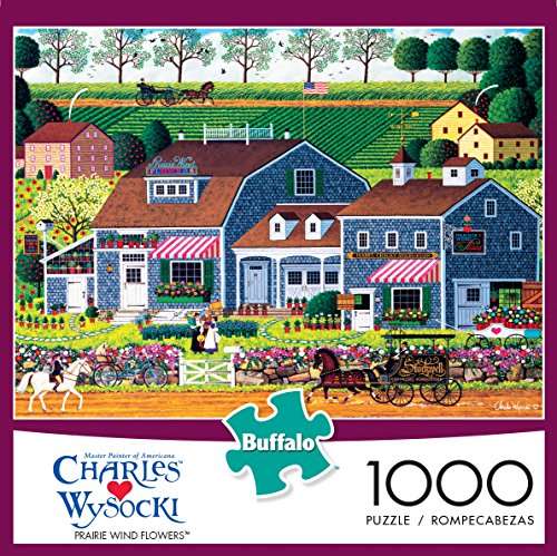 Charles Wysocki - Prairie Wind Flowers - 1000 Piece Jigsaw Puzzle