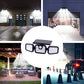 Solar Security Motion Lights, with 3 Adjustable Heads, Powered Outdoor Flood Bright Sensor Waterproof Lights for Garage, Yard, Porch, Black