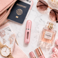 Luxury Travel Perfume Atomizer Refillable Mini Spray Bottle, Portable Leakproof Fine Mist Sprayer, 5mL