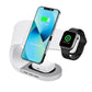 Magnetic Suction 3-in-1 Wireless Fast Charging Stand for Phone, Watch and EarPods Case Compatible for Multiple Devices color very