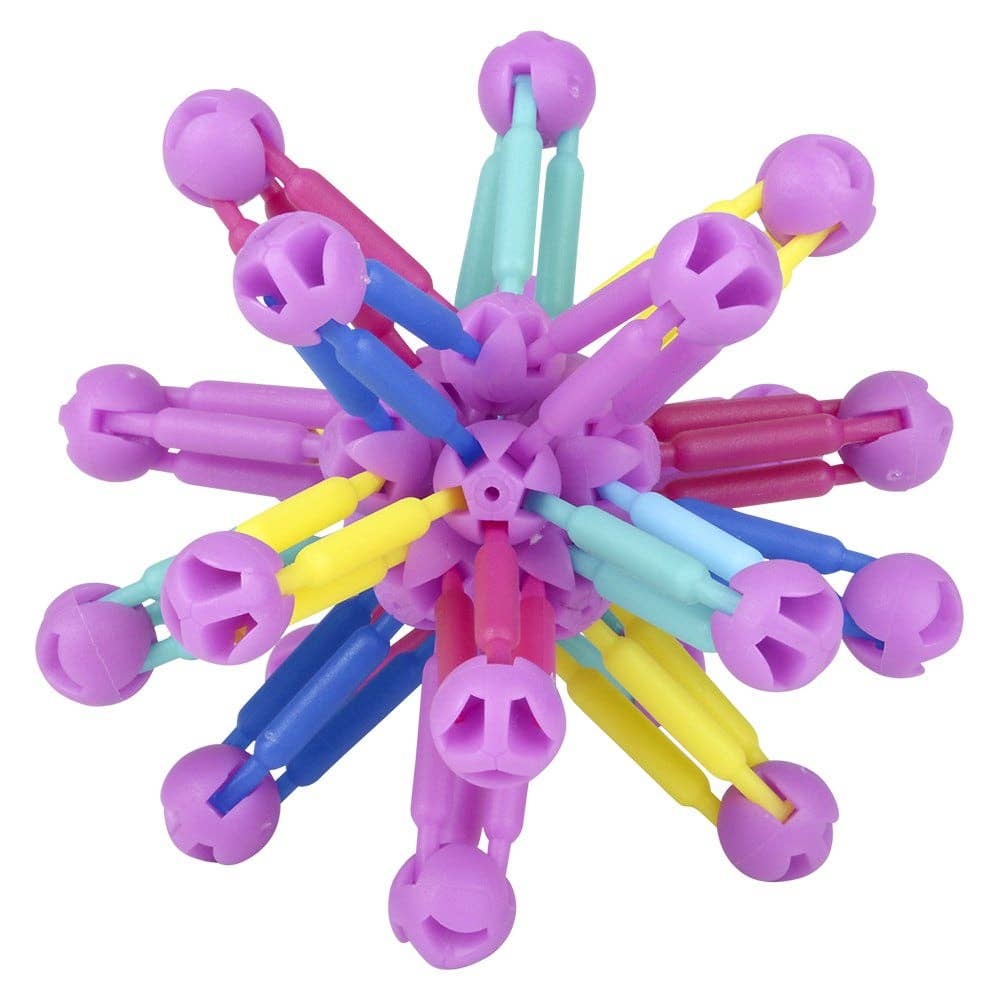 3-Inch Mini Collapsible Balls – Set of 3 Colorful Expanding Fidget Toys