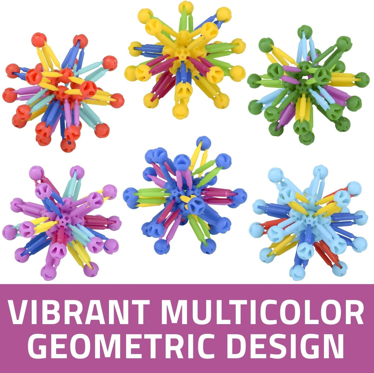 Mini Collapsible Balls, Set of 12 – Assorted Colors, Expandable Fidget Toys