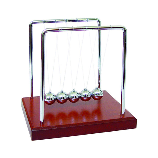 Science in Motion Wood Grain 5.5" Tall Newton's Cradle