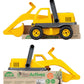 Lena Eco Active Backhoe - Durable UV-Protected Plastic & Noise-Canceling Tires, Enhances Fine Motor Skills, European Quality