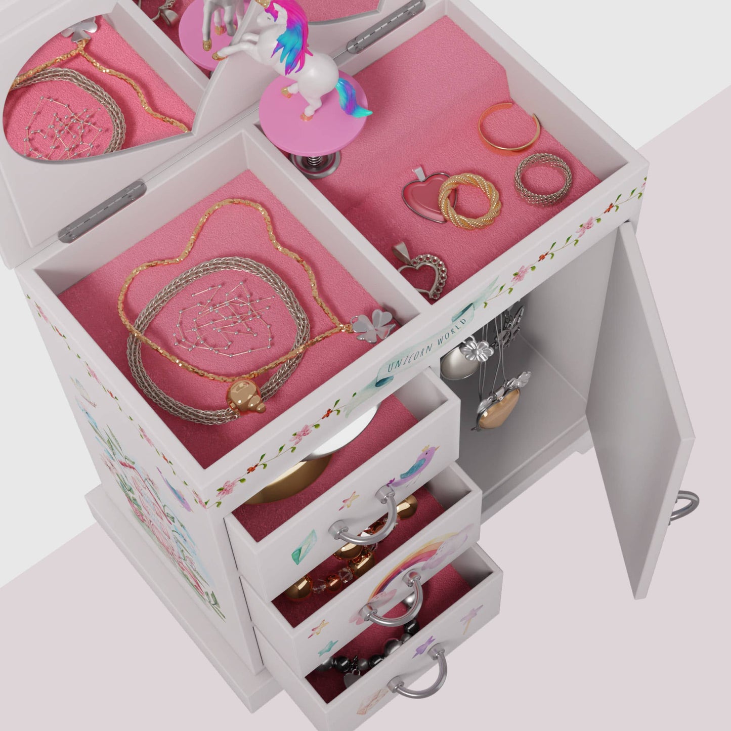 Unicorn Musical Jewelry Box for Kids, Gifts for Girls, Toy