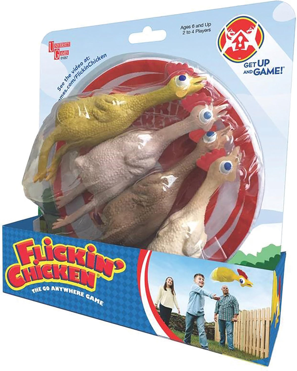 Flickin' Chicken Outdoor Yard & Lawn Game – Family Toss Game, Ages 6+