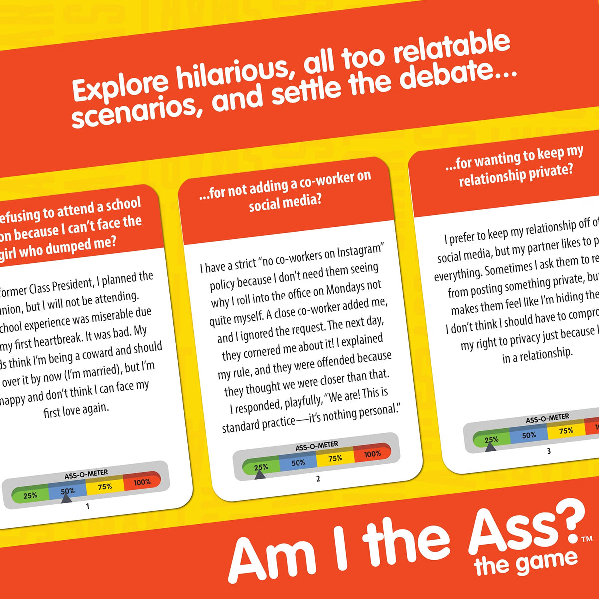 Am I The A? Adult Party Game – Funny Debate & Conversation Game for Game Night, Ages 18+
