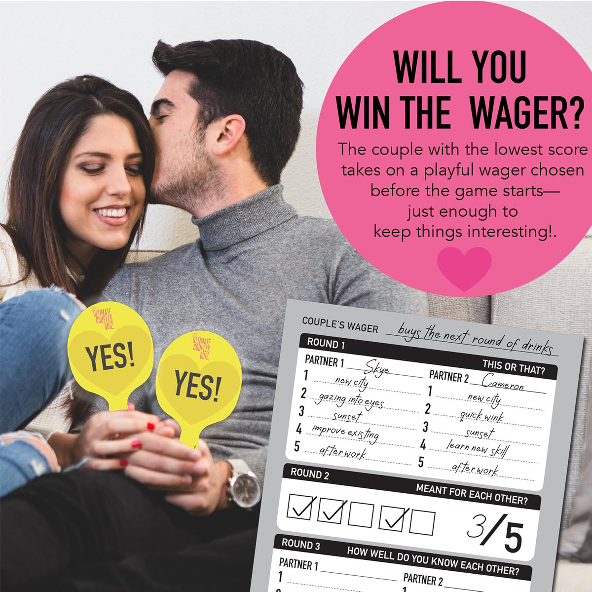 Ultimate Couples Quiz Card Game – Fun Relationship Questions & Date Night Game for Adults 18+