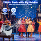 9" Metal Automatic Bubble Machine – 50W Electric Bubble Maker for Parties, Weddings & Events